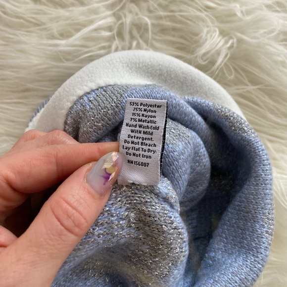 NEW Blue & Silver Beanie - Picture 4 of 4